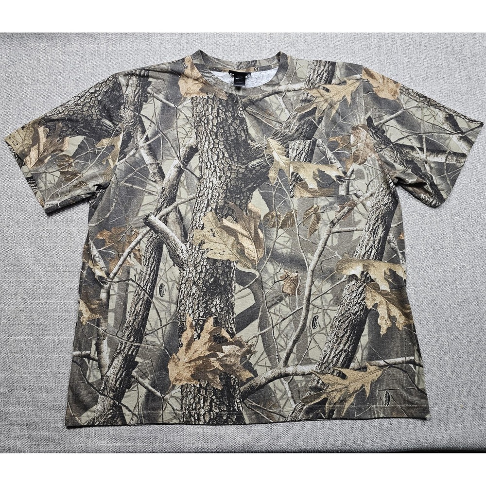 Winchester Shirt Mens XL Multicolor Camouflage Short Sleeve Pocket Jersey
